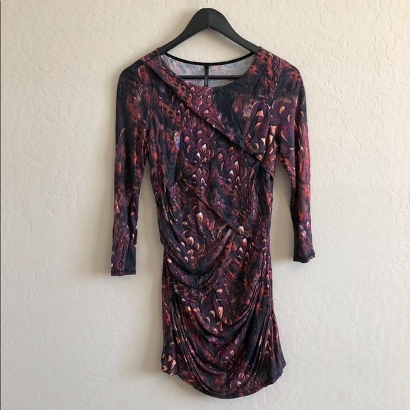 KAREN millen ruched print dress - Picture 4 of 8